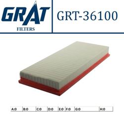 GRAT 36100 | Hava Filtresi (Jaguar X-Type 2.0 2.5 3.0 V6 01-09)