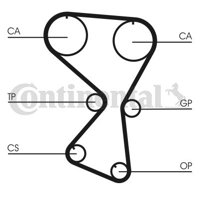 CONTINENTAL CTAM CT1075 | Triger Kayışı 175 Dıs 94952 (Hyundai 2.4 Santa Fe Sonata IV / Kia Sorento 2.4)