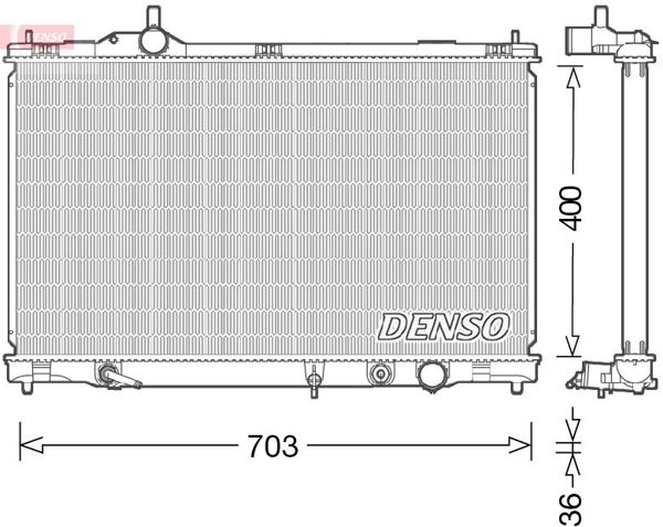 DENSO DRM50095 | Su Radyatörü Lexus Gs-S19-430400×727X36 05-11