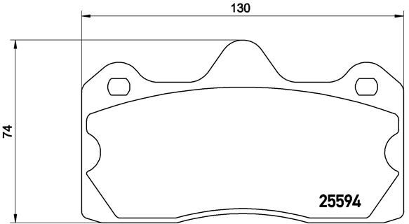 BREMBO P47002 | Fren Balatası Arka Low-Met Lotus