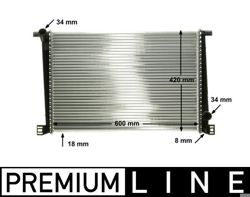 MAHLE CR1123000P | Motor Su Radyatörü Mini R55 R56 R57 R58 R60 R61