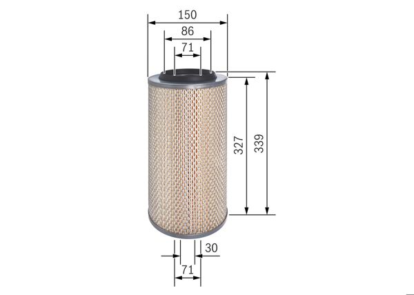 BOSCH F 026 400 322 | Hava Filtresi Nissan