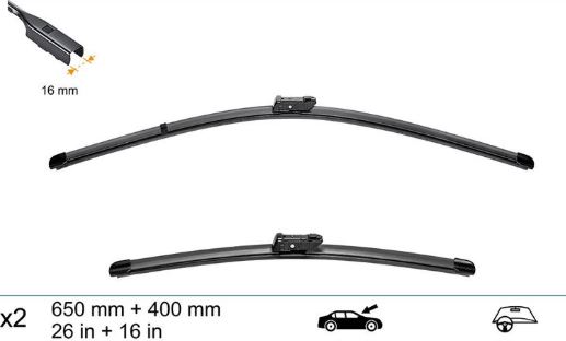GRAT V6540 | Ön Silecek Set 650-400mm Seat Skoda