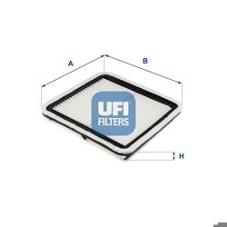 UFI 30.615.00 | Hava Filtresi Subaru Forester 2.0 2008-Impreza III-IV 07-IV 2003-12-Outback II-III-IV-Xv I 2012
