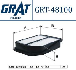 GRAT 48100 | Hava Filtresi-(Suzuki: Grand-Vitara 06 > 11)