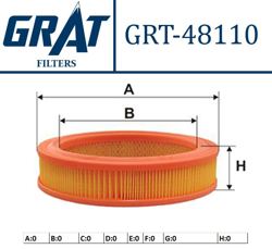 GRAT 48110 | Hava Filtresi-(Suzuki: Alto 86 > 3Cyl)