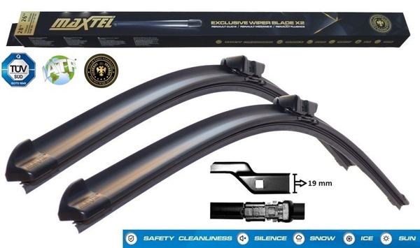 MAXTEL 12107306 | On Silecek Lastiği Opel Grandland X 10,2017?Tesla S 08,2011? Tesla X 08,2015? Jaguar Xe 06,2015? X260 10,2015?Jaguar Xf Sportbrake X260 07,2017?